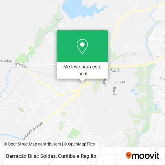 Barracão Bilac Soldas mapa