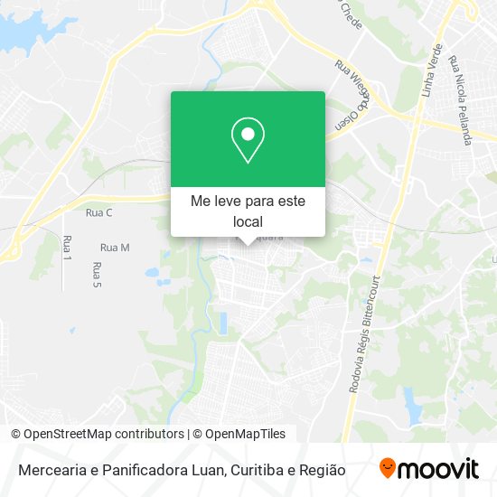 Mercearia e Panificadora Luan mapa