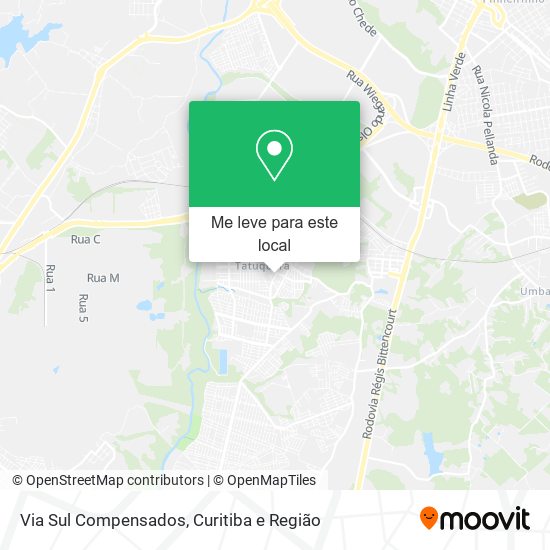 Via Sul Compensados mapa