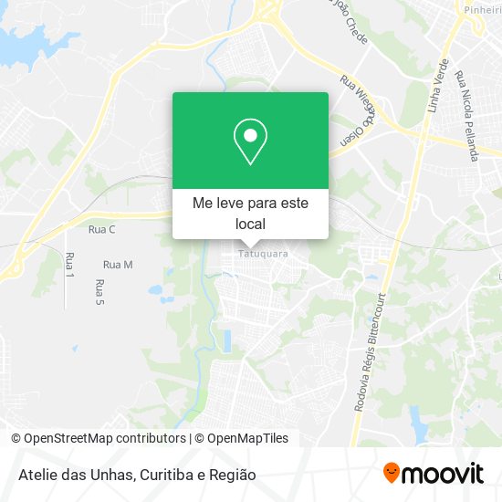 Atelie das Unhas mapa