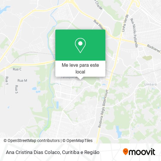 Ana Cristina Dias Colaco mapa