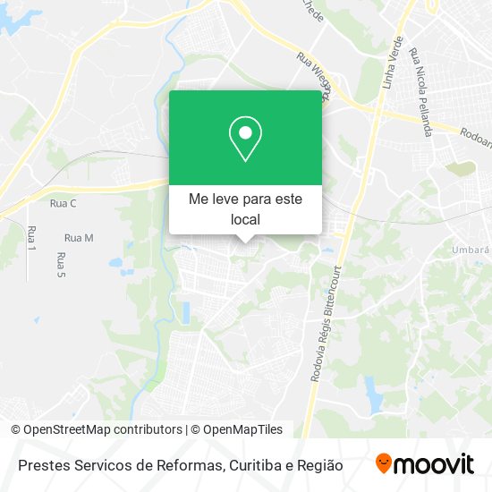 Prestes Servicos de Reformas mapa