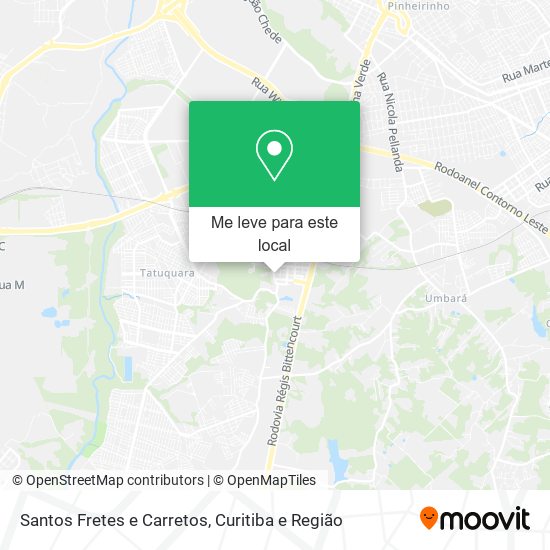 Santos Fretes e Carretos mapa