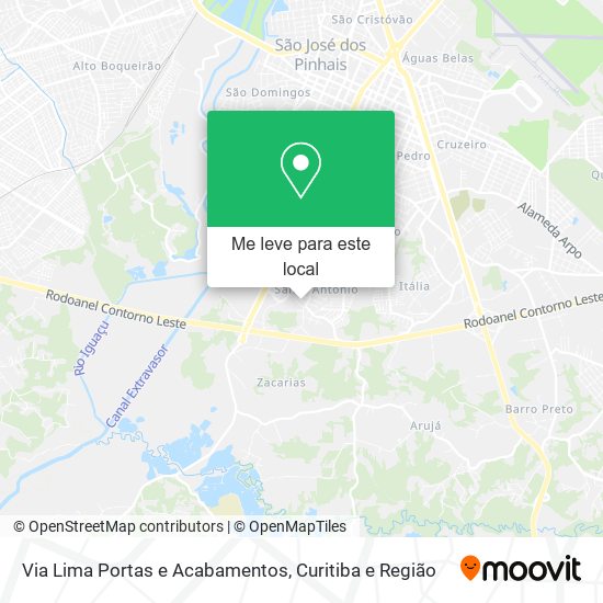 Via Lima Portas e Acabamentos mapa
