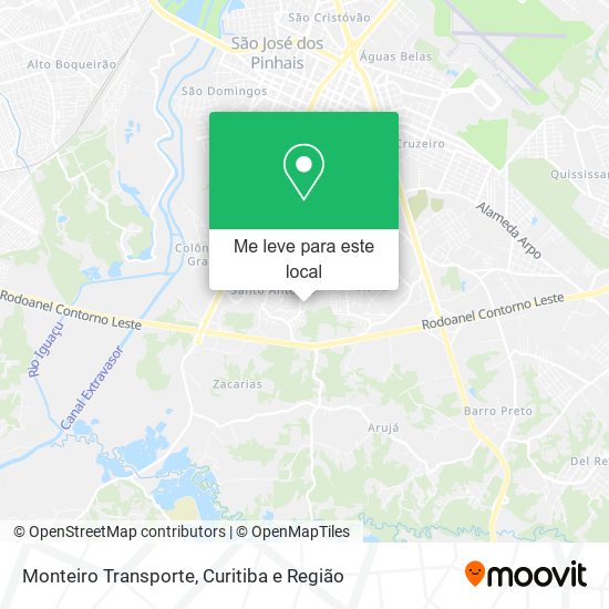 Monteiro Transporte mapa