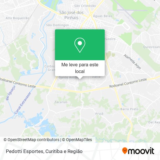Pedotti Esportes mapa