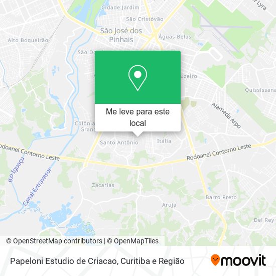 Papeloni Estudio de Criacao mapa