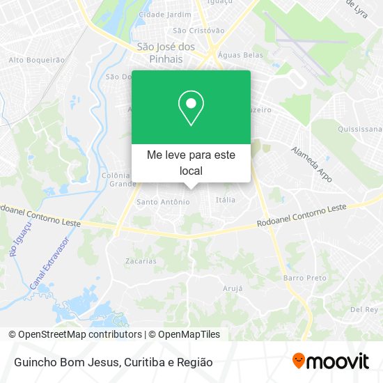 Guincho Bom Jesus mapa