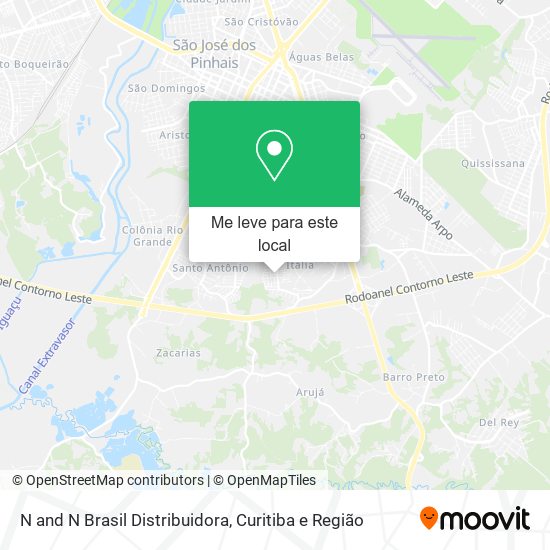 N and N Brasil Distribuidora mapa
