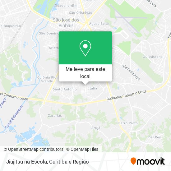 Jiujitsu na Escola mapa