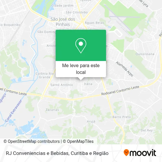 RJ Conveniencias e Bebidas mapa