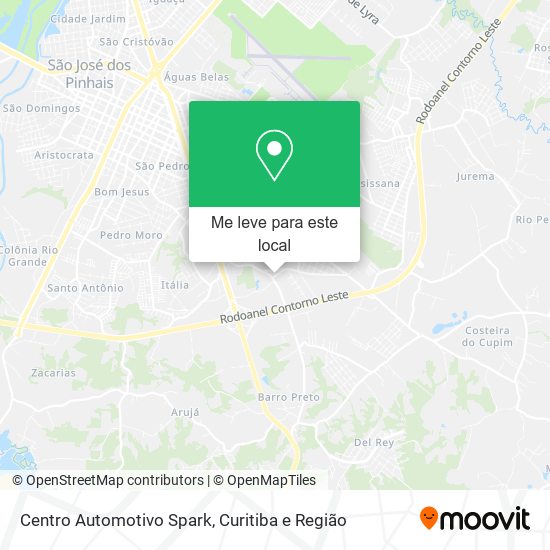Centro Automotivo Spark mapa