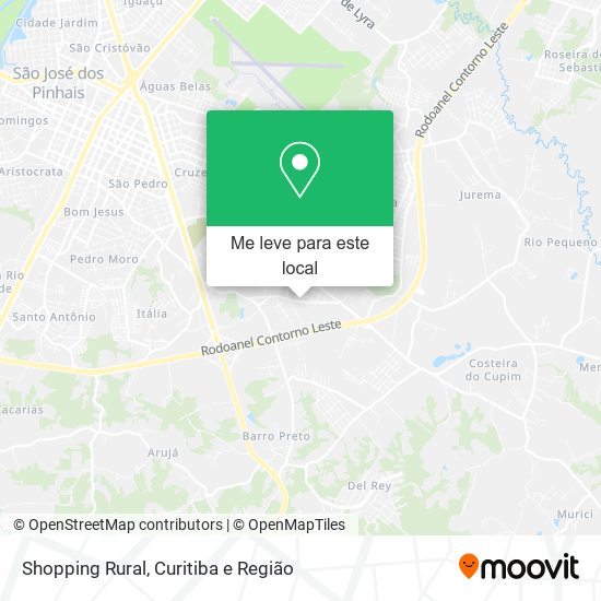 Shopping Rural mapa