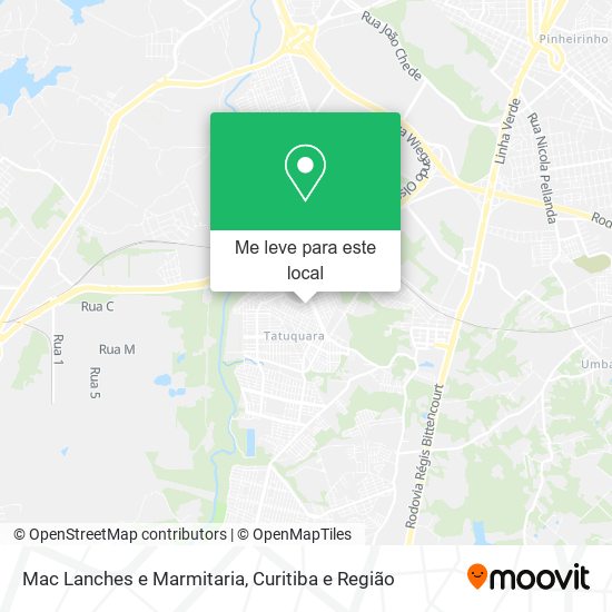 Mac Lanches e Marmitaria mapa