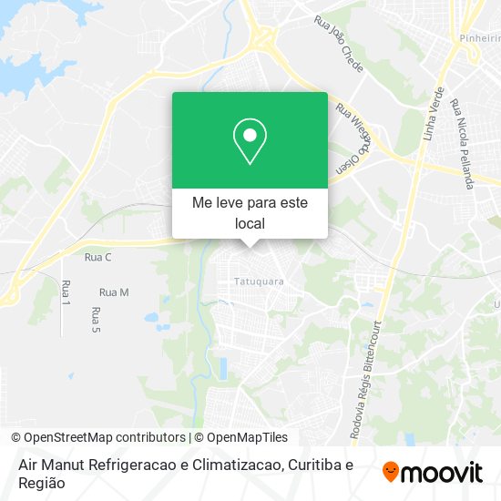 Air Manut Refrigeracao e Climatizacao mapa