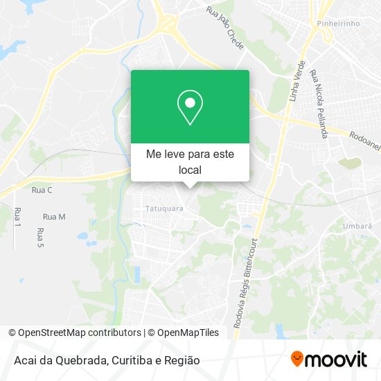 Acai da Quebrada mapa
