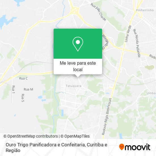 Ouro Trigo Panificadora e Confeitaria mapa