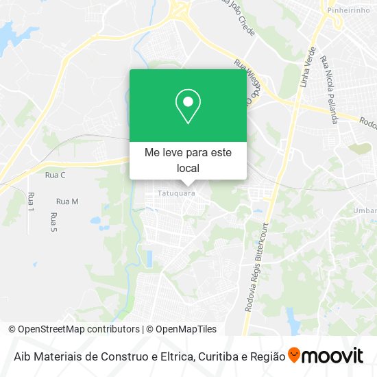 Aib Materiais de Construo e Eltrica mapa