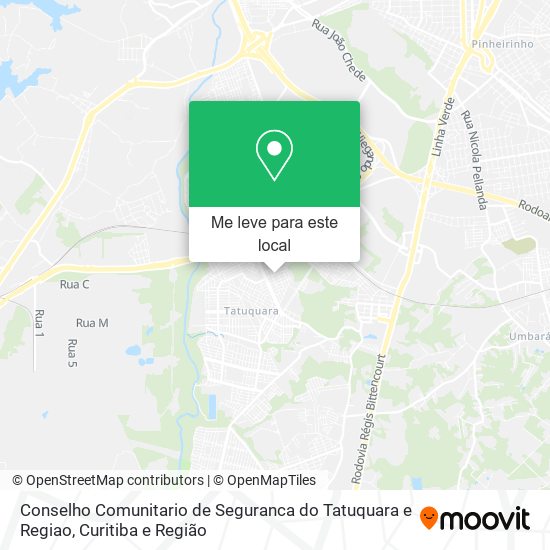 Conselho Comunitario de Seguranca do Tatuquara e Regiao mapa
