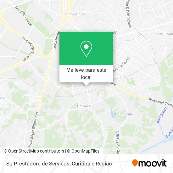 Sg Prestadora de Servicos mapa