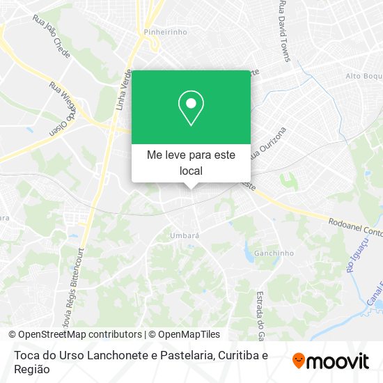 Toca do Urso Lanchonete e Pastelaria mapa