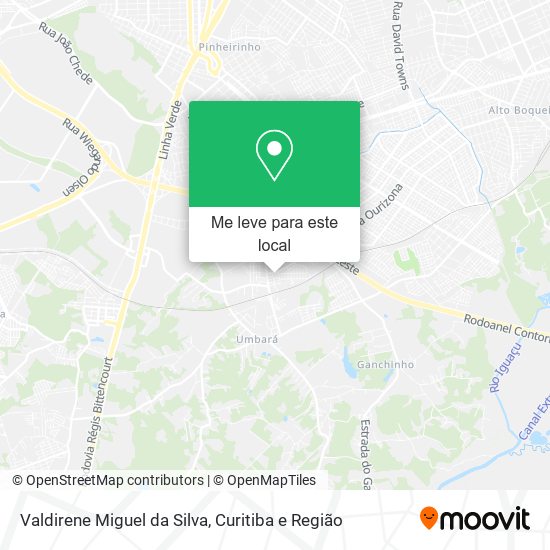 Valdirene Miguel da Silva mapa