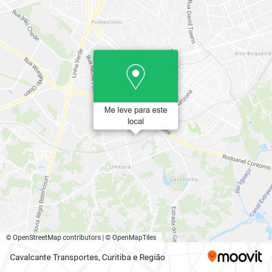 Cavalcante Transportes mapa