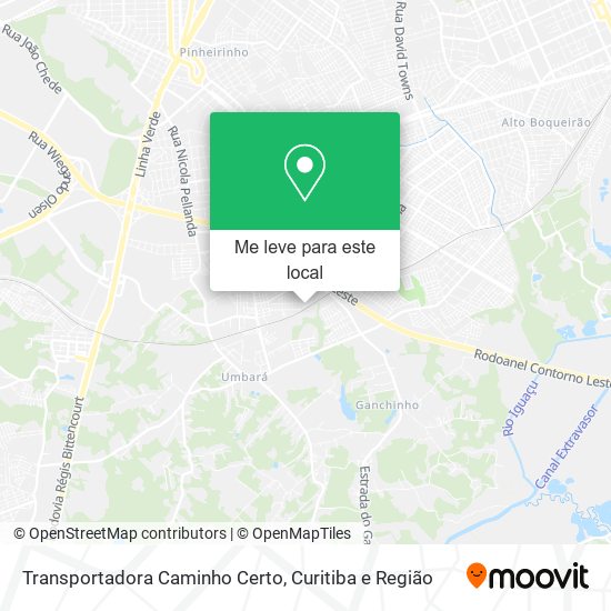 Transportadora Caminho Certo mapa