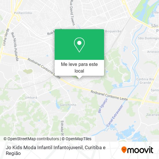 Jo Kids Moda Infantil Infantojuvenil mapa