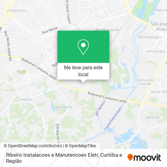 Ribeiro Instalacoes e Manutencoes Eletr mapa