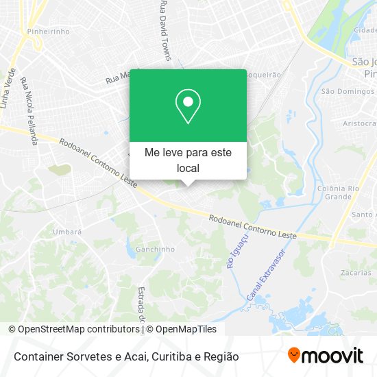 Container Sorvetes e Acai mapa