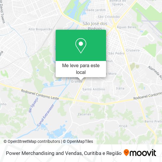 Power Merchandising and Vendas mapa