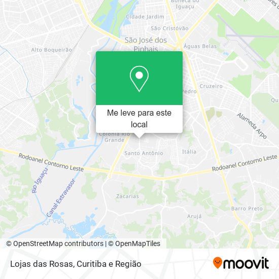 Lojas das Rosas mapa