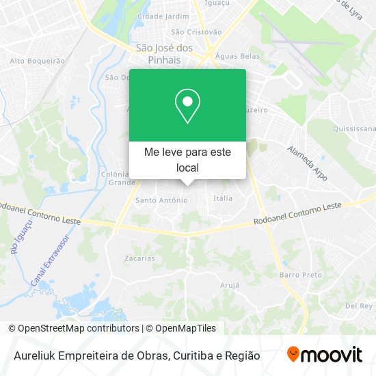 Aureliuk Empreiteira de Obras mapa