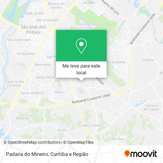 Padaria do Mineiro mapa