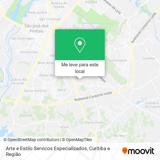 Arte e Estilo Servicos Especializados mapa