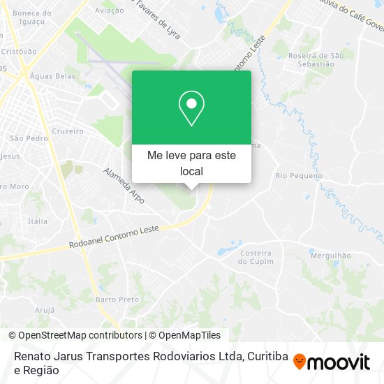 Renato Jarus Transportes Rodoviarios Ltda mapa