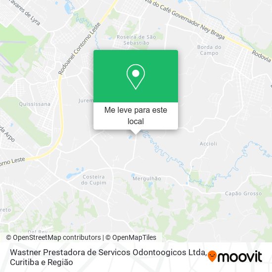 Wastner Prestadora de Servicos Odontoogicos Ltda mapa