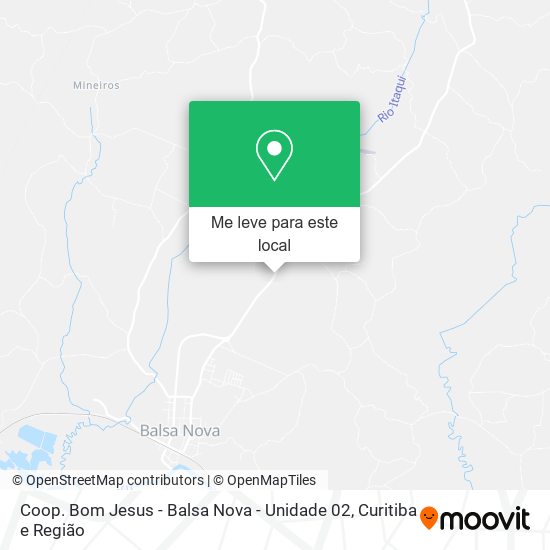 Coop. Bom Jesus - Balsa Nova - Unidade 02 mapa