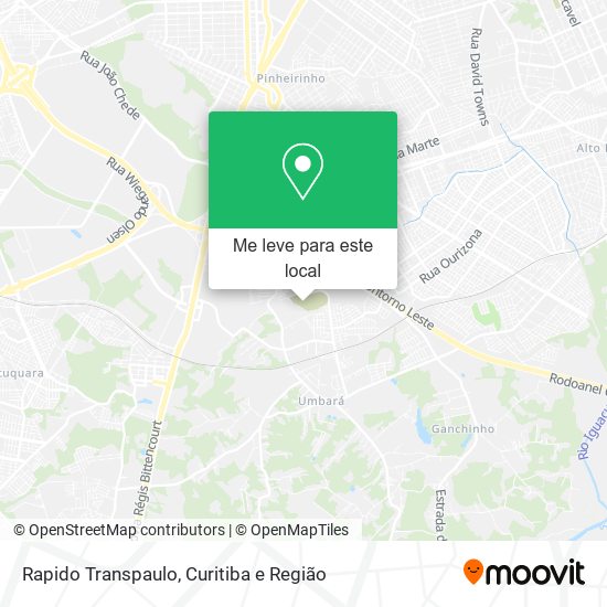 Rapido Transpaulo mapa