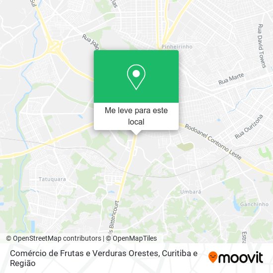 Comércio de Frutas e Verduras Orestes mapa