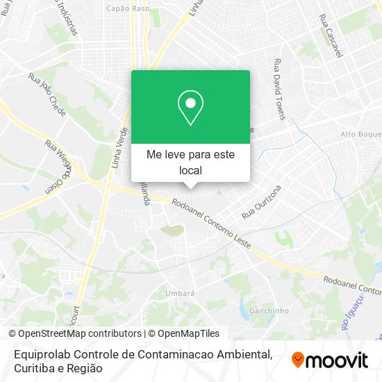 Equiprolab Controle de Contaminacao Ambiental mapa