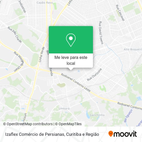 Izaflex Comércio de Persianas mapa