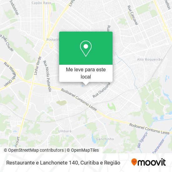 Restaurante e Lanchonete 140 mapa
