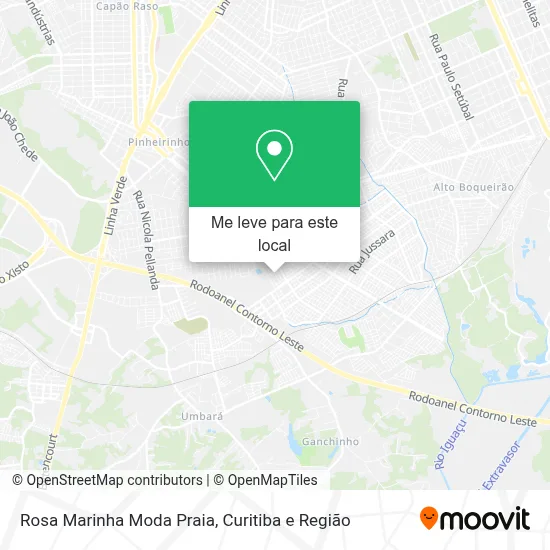 Rosa Marinha Moda Praia mapa
