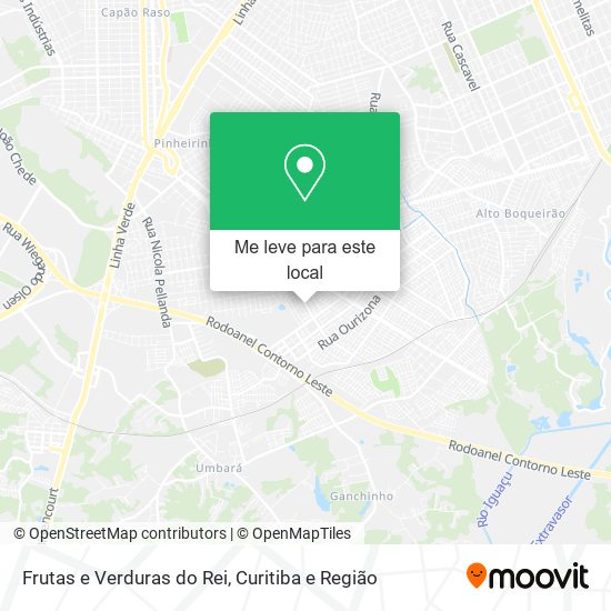 Frutas e Verduras do Rei mapa