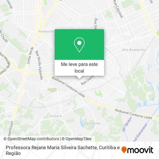 Professora Rejane Maria Silveira Sachette mapa