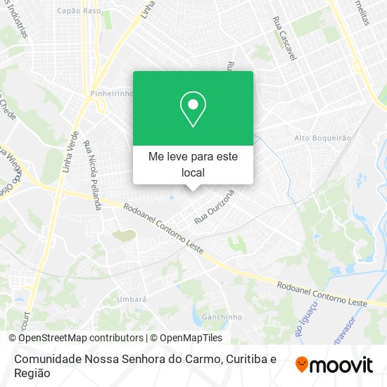 Comunidade Nossa Senhora do Carmo mapa