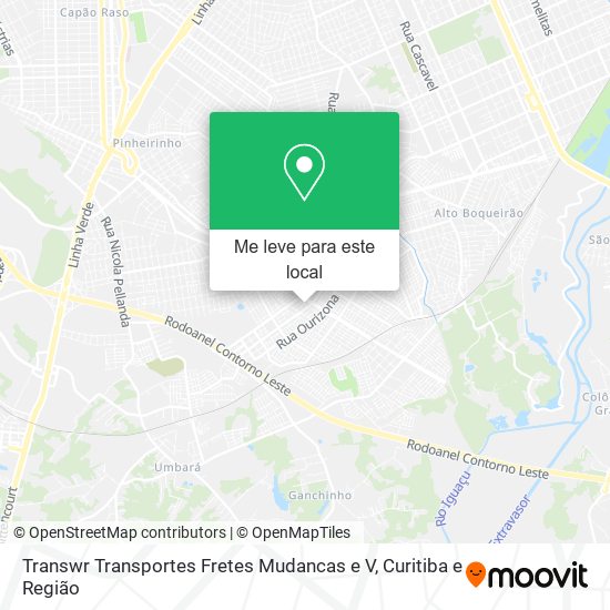 Transwr Transportes Fretes Mudancas e V mapa