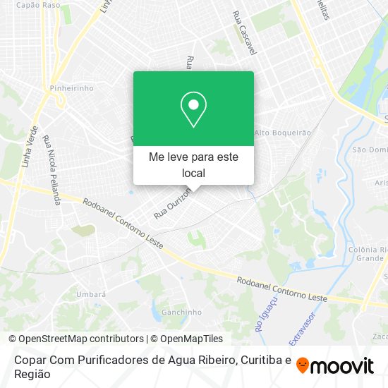 Copar Com Purificadores de Agua Ribeiro mapa